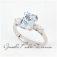 Anello Zorzan Gioielli Donna in Oro bianco Acquamarina 2.26 Ct ANPZ2503 - ANPZ2503